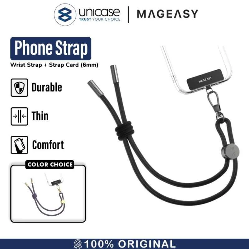 Strap Tali Gantungan HP MagEasy Wrist Lanyard Nylon Handphone Keychain