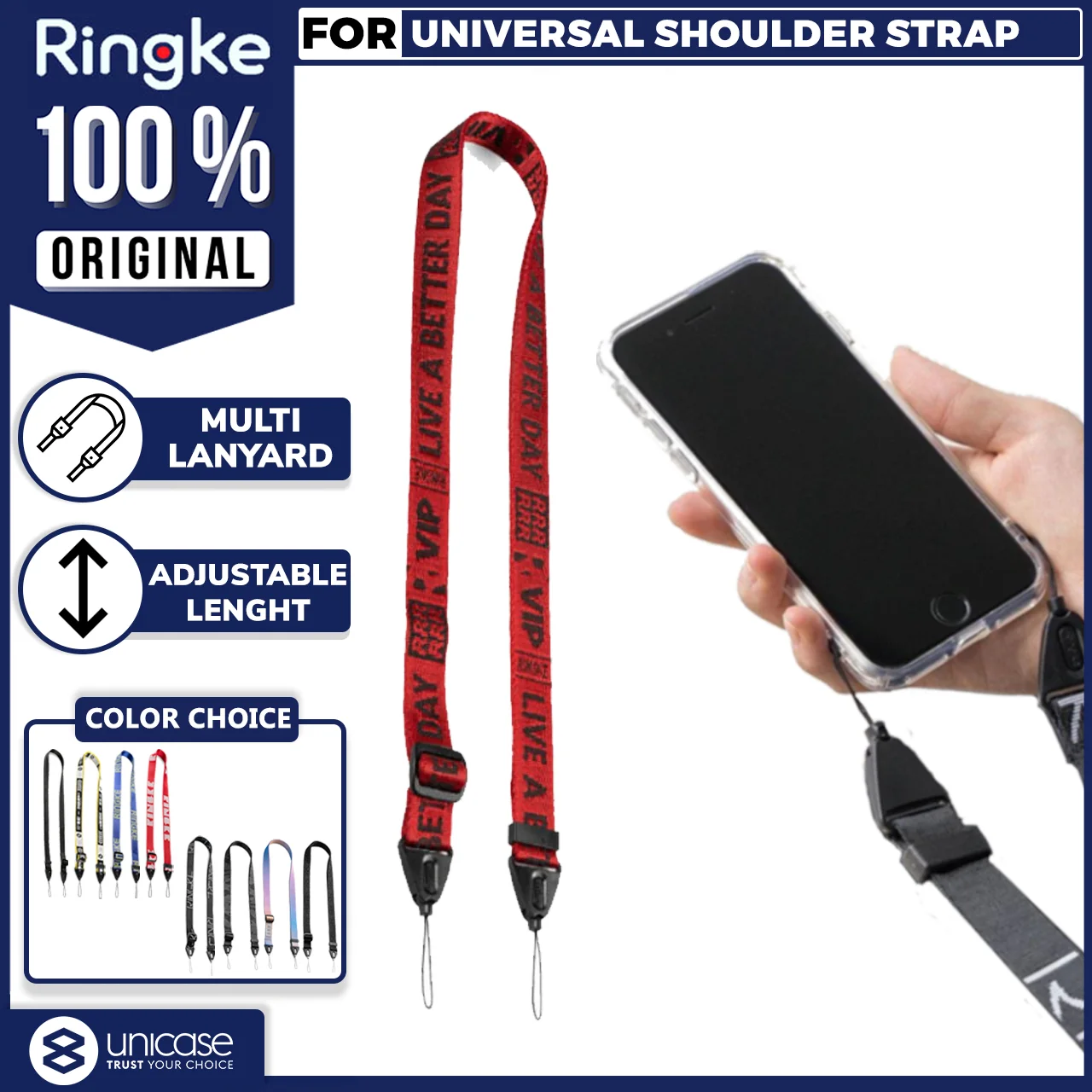 Strap Tali Gantungan HP Ringke Shoulder Strap Neck Lanyard