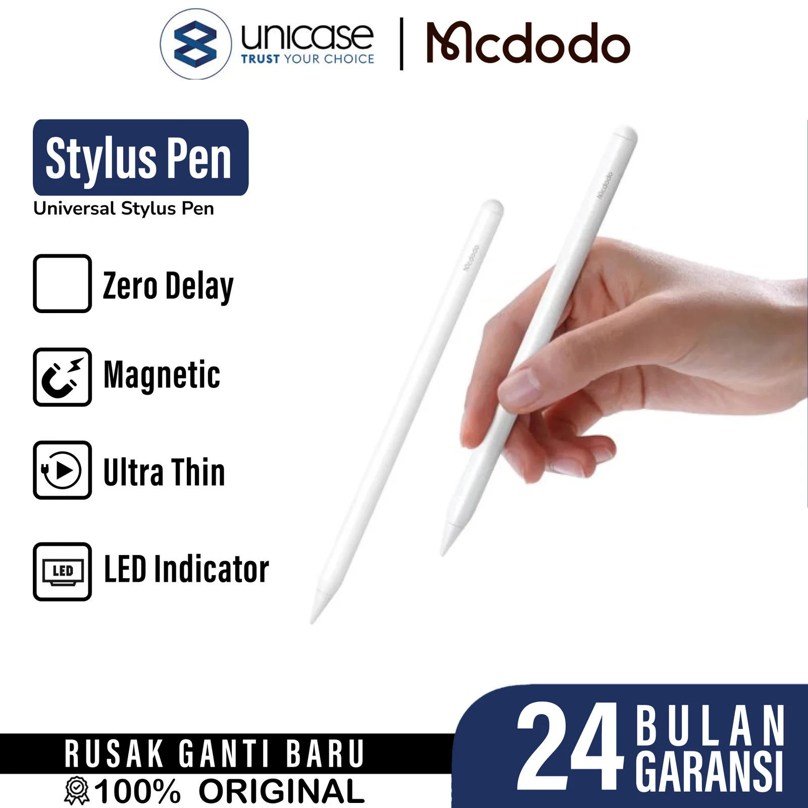 Stylus Pen MCDODO Pencil For Apple iPad Pro/ Mini/ Air Type C Port