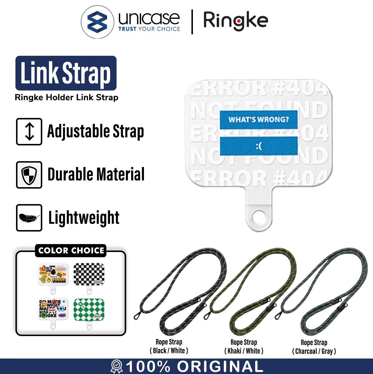Tali Gantungan HP Ringke Holder Link Strap Cross Body Phone Lanyard