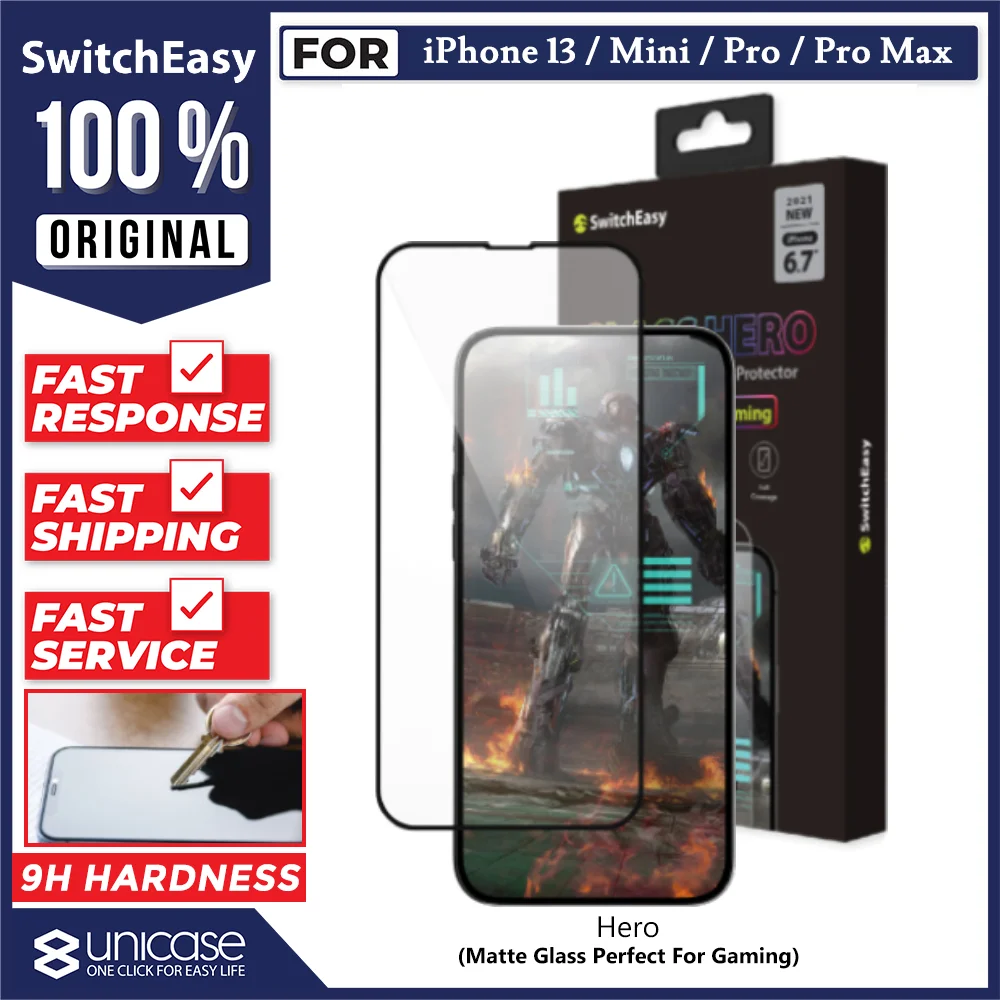 Tempered Glass iPhone 13 Pro Max Mini SwitchEasy Pro / Hero Full Cover