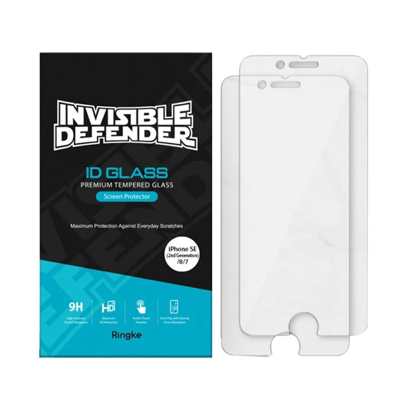 Tempered Glass iPhone SE 3 2022/2020 8/7 Ringke ID Clear Anti Gores 9H