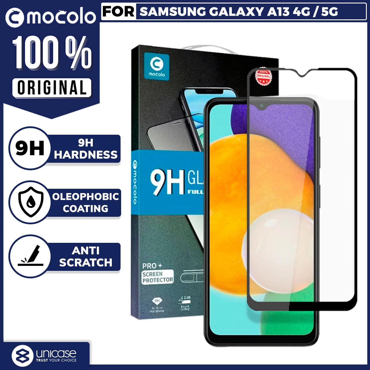 Tempered Glass Samsung Galaxy A13 4G / 5G Mocolo 2.5D Full Cover 9H