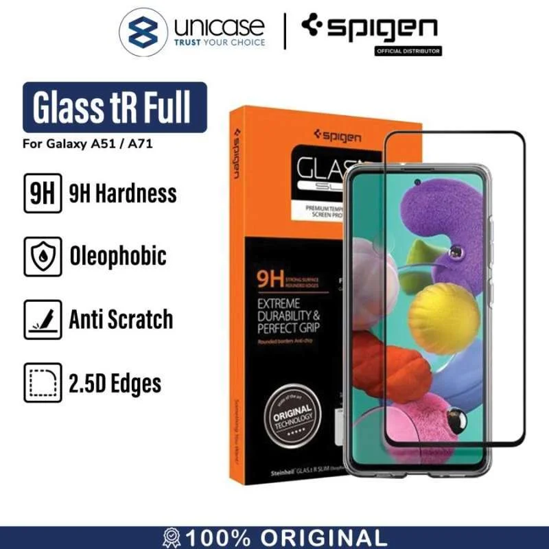 Tempered Glass Samsung Galaxy A51 / A71 Spigen Glas tR Full Cover