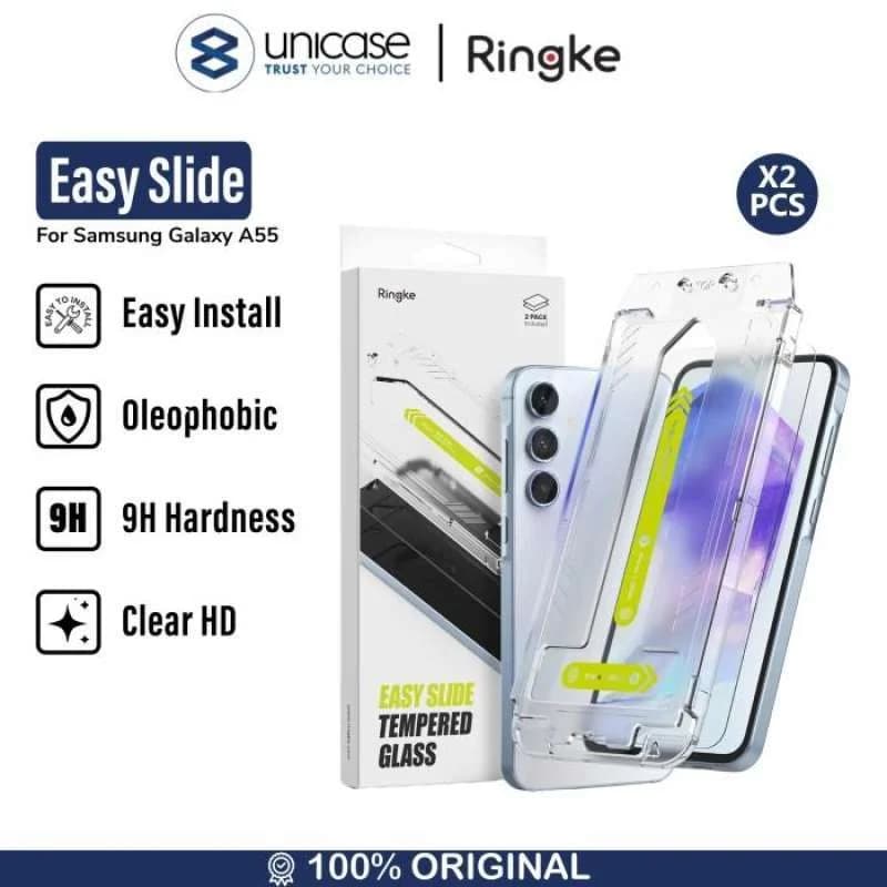 Tempered Glass Samsung Galaxy A55 Ringke Easy Slide Clear Full Cover