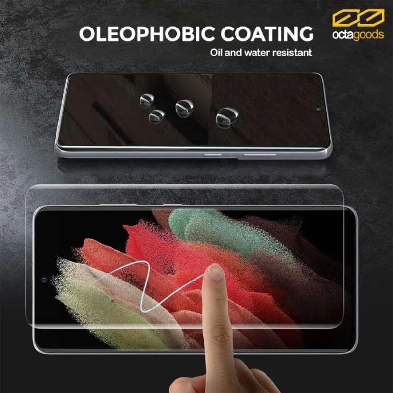 Tempered Glass Samsung Galaxy S21 Ultra Plus OctaGoods UV Full Cover