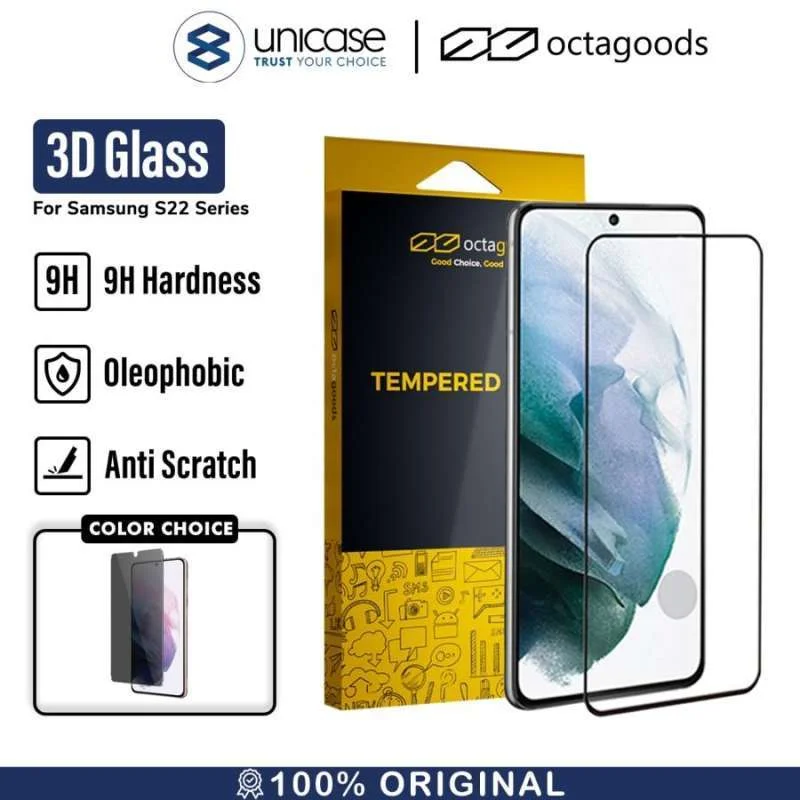 Tempered Glass Samsung Galaxy S22 Ultra Plus 5G OctaGoods Full Cover