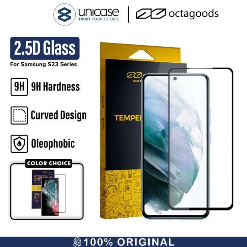 Tempered Glass Samsung Galaxy S23 Ultra Plus OctaGoods Clear Cover 9H