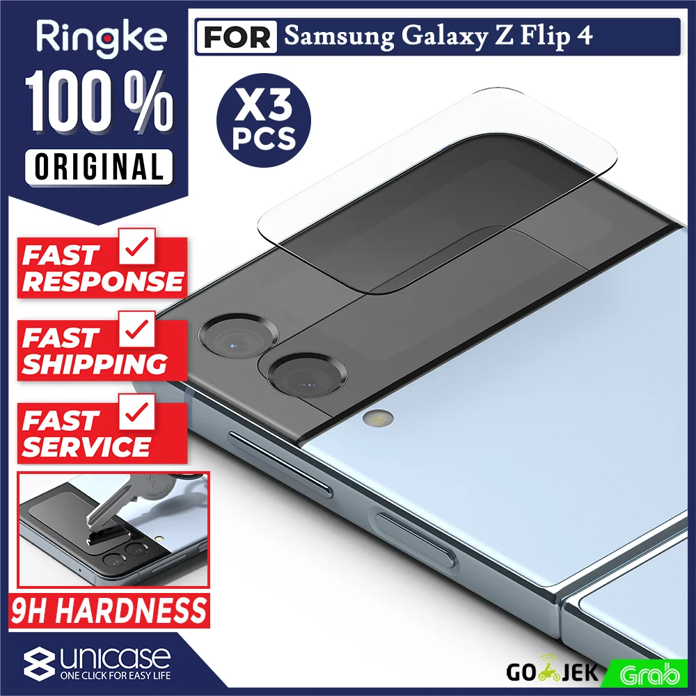 Tempered Glass Samsung Galaxy Z Flip 4 Ringke ID Clear Cover Display