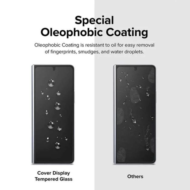 Tempered Glass Samsung Galaxy Z Fold 5 Ringke ID Clear Cover Display