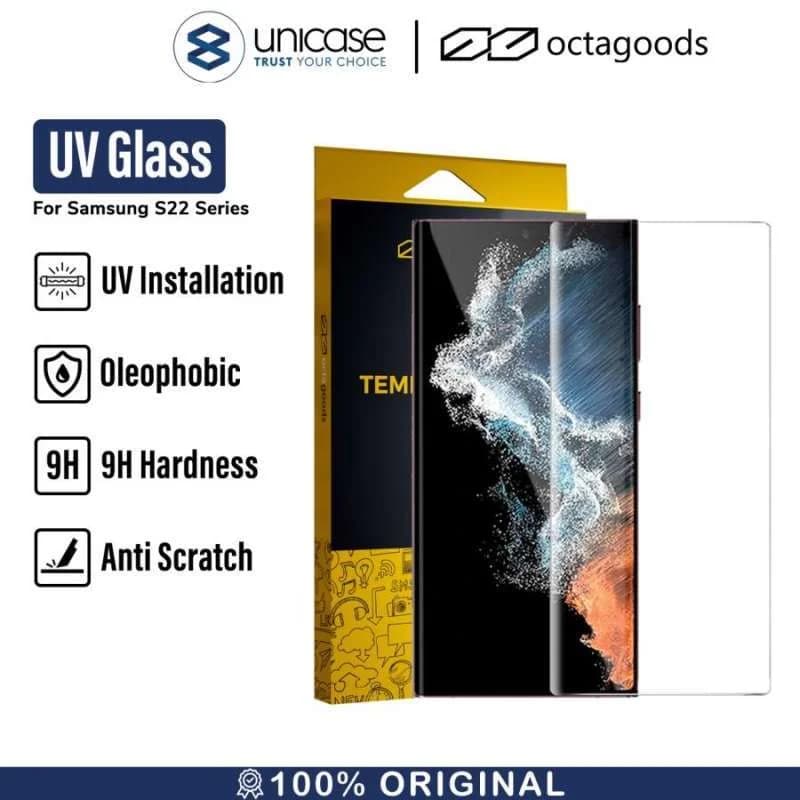 Tempered Glass UV Samsung Galaxy S22 Ultra Plus 5G OctaGoods Clear