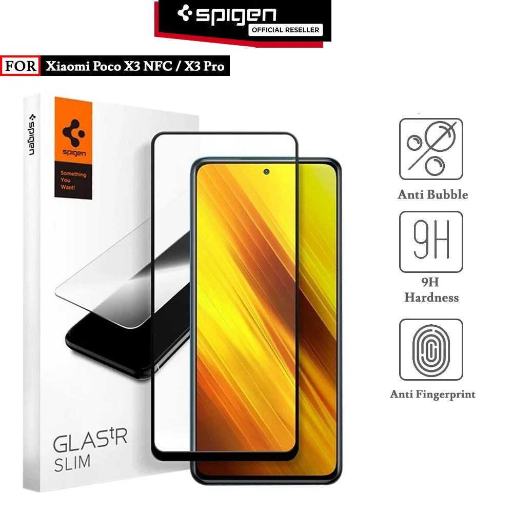 Tempered Glass Xiaomi Poco X3 PRO / NFC Spigen Glas tR Full Cover HD