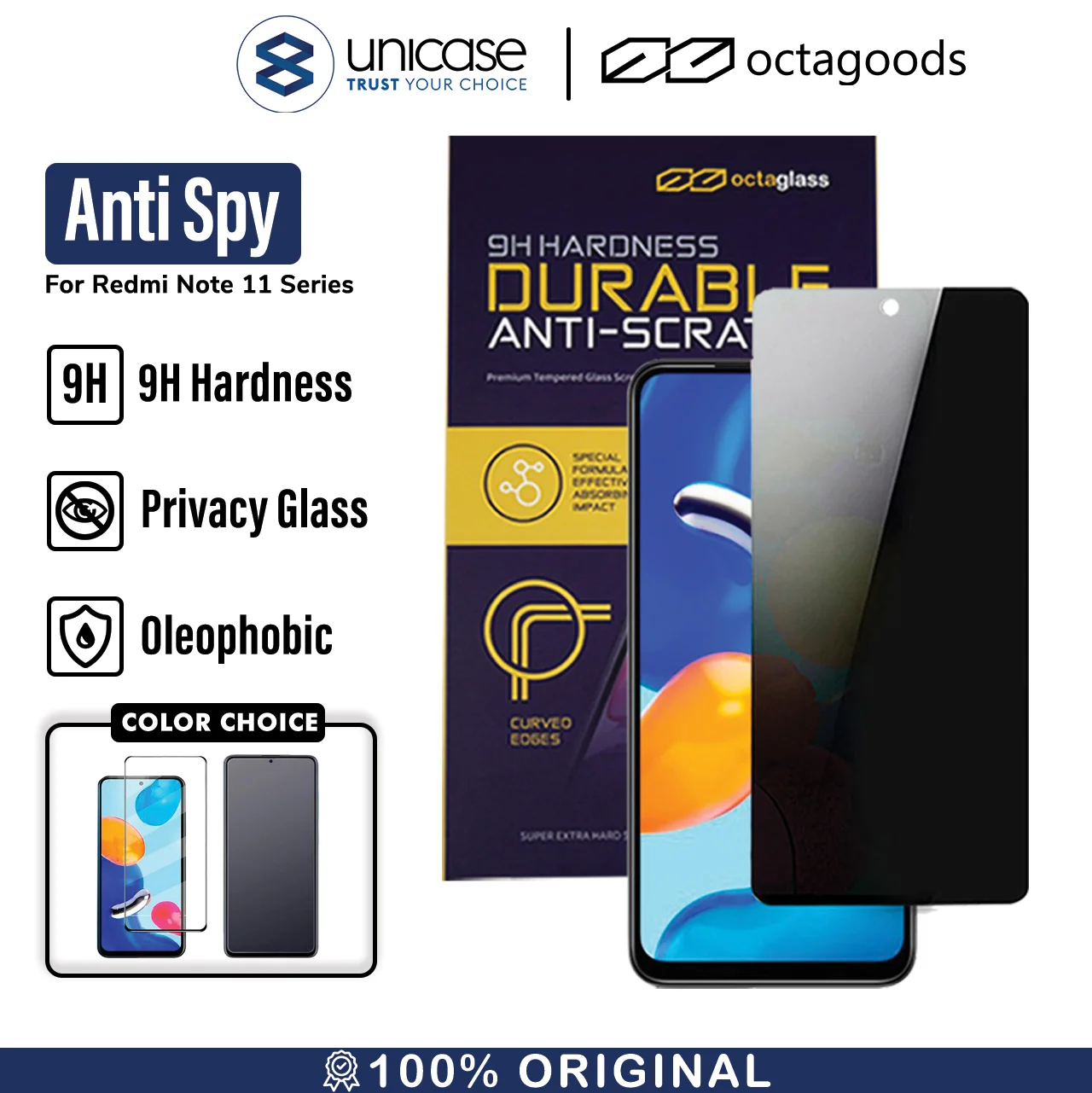 Tempered Glass Xiaomi Redmi Note 11/11S/Pro Plus 5G Octagoods Clear
