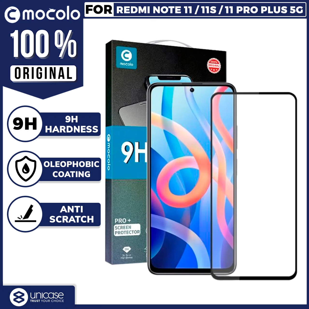 Tempered Glass Xiaomi Redmi Note 11 Pro/ Plus 5G 11/S Mocolo FC Clear