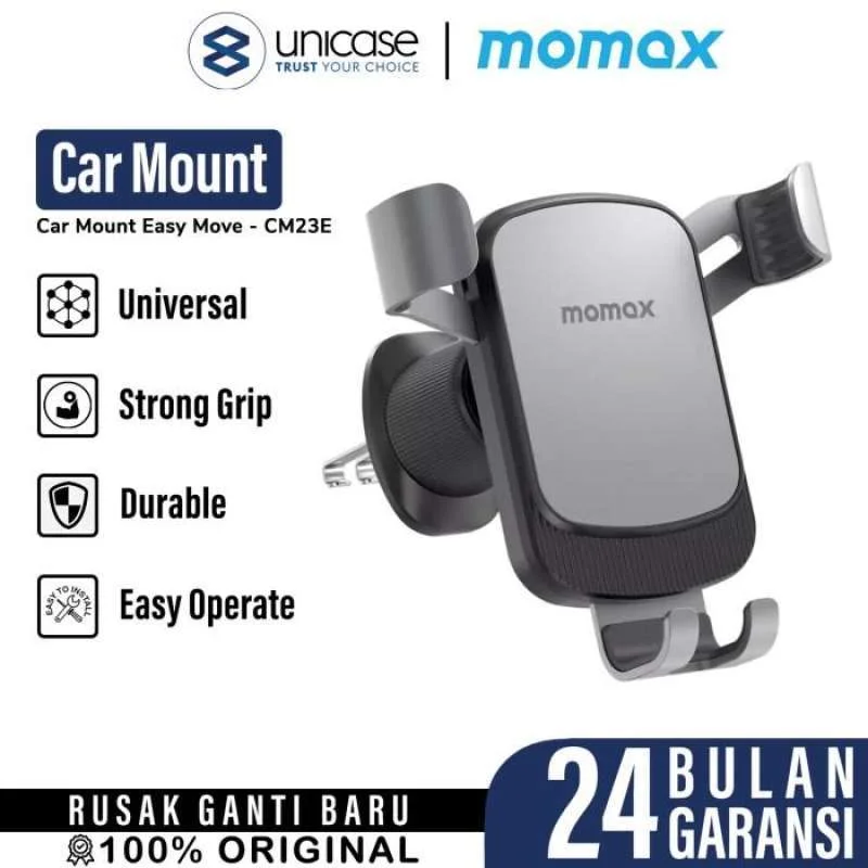 Universal Car Holder Momax Mount Easy MoVe Phone Stand Mobil Air Vent