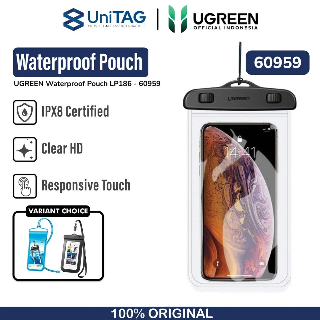 Waterproof Phone Case UGREEN Universal Pouch Waterproof Clear Anti Air