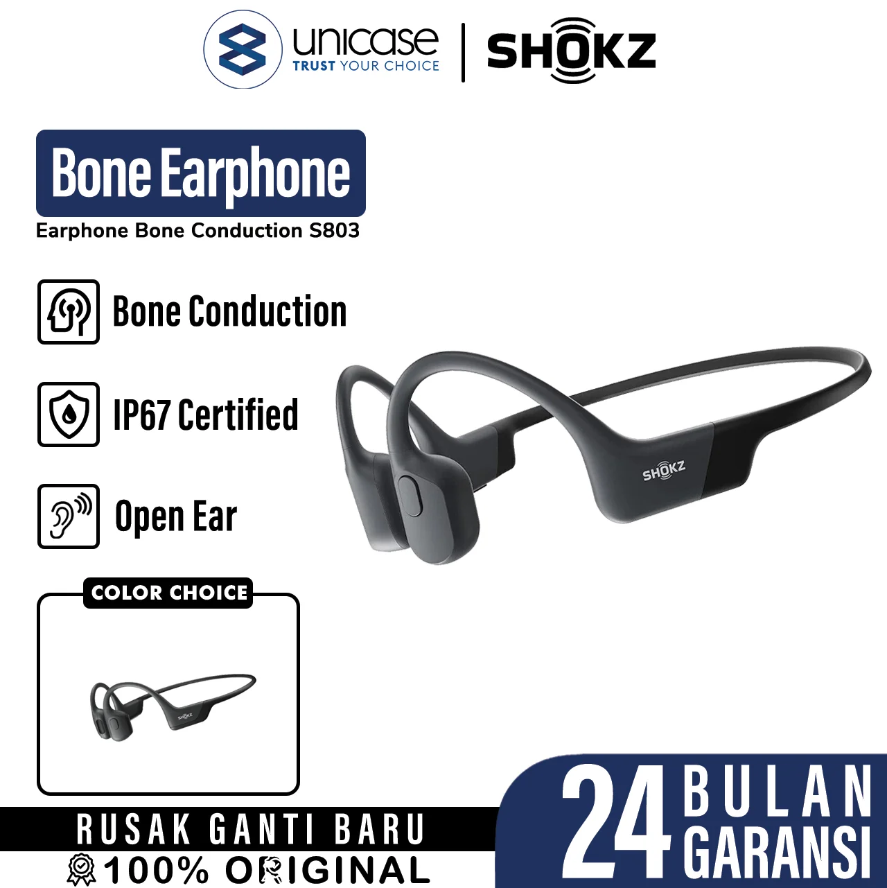 Wireless Earphone Shokz Bone Conduction OpenRun Pro Bluetooth Headset